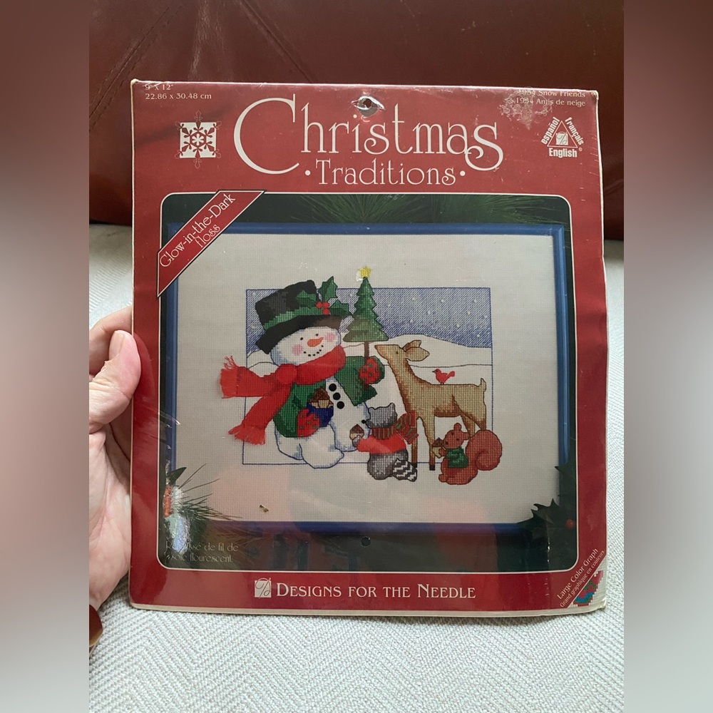 Christmas Traditions Snowman Needlepoint Kit